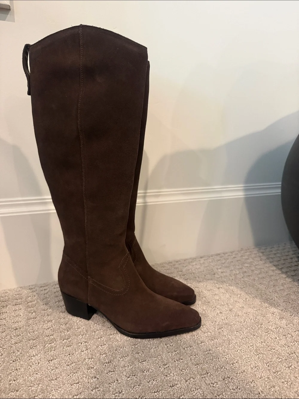 Dolce Vita Dark Brown Suede Over-the-Knee Boots